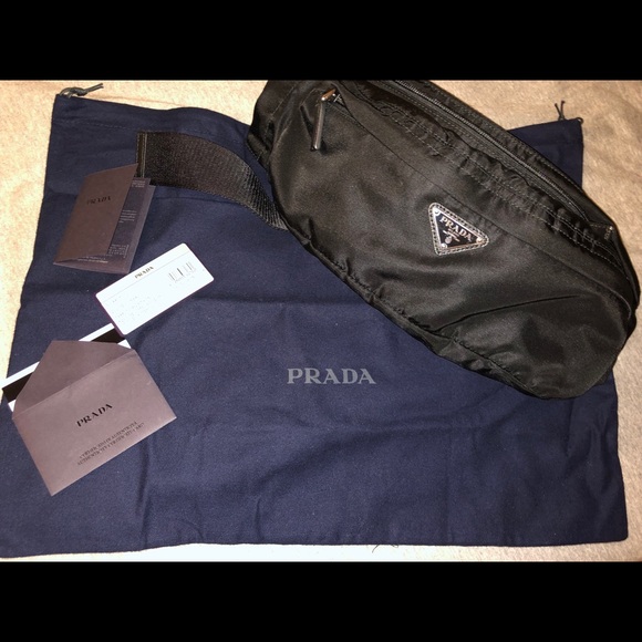 prada saffiano leather belt bag
